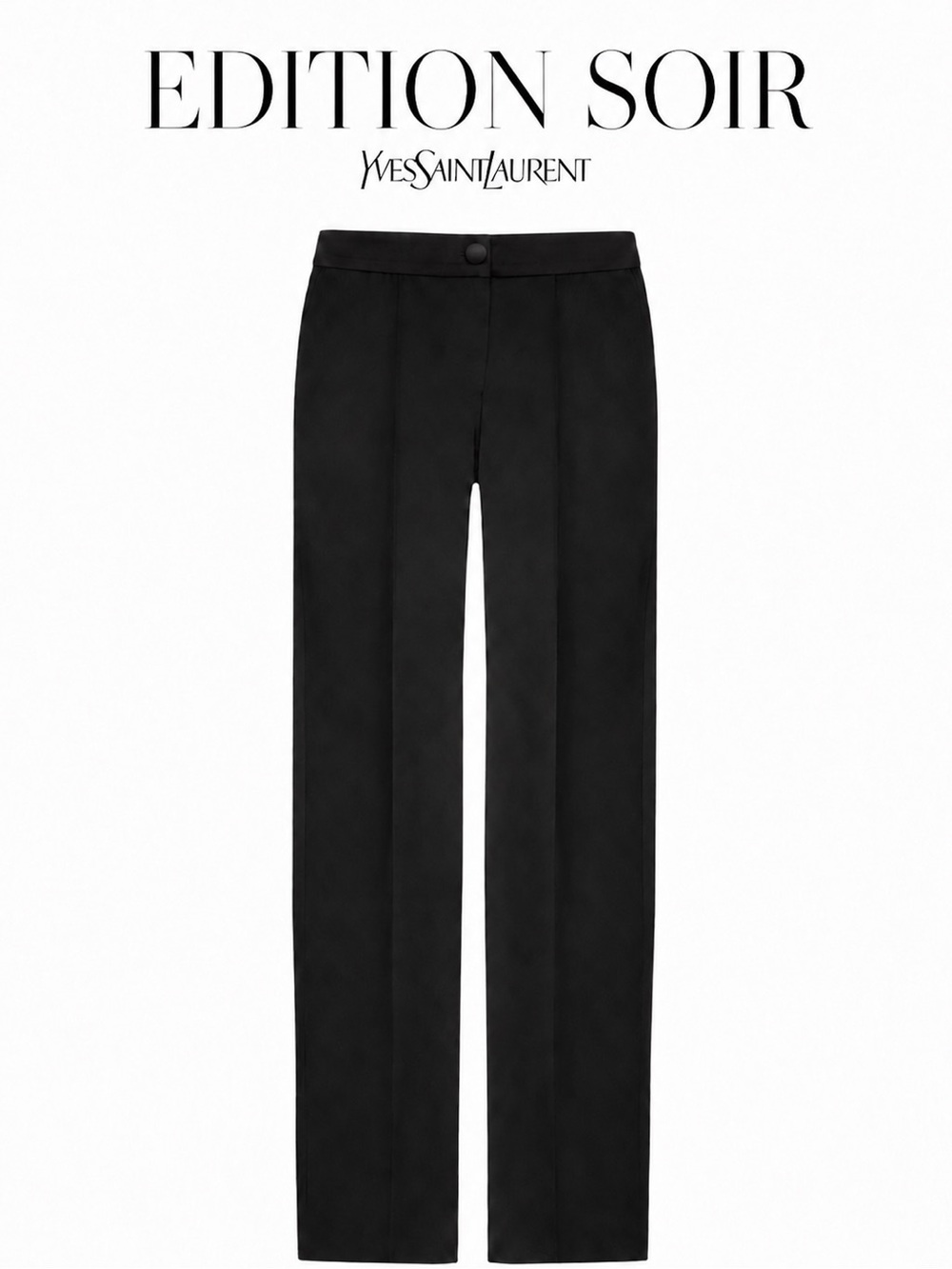 Yves Saint Laurent Edition Soir Black Wool Trousers F44